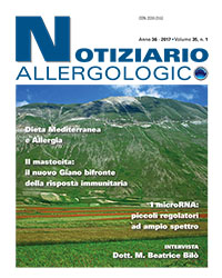 Notiziario allergologico volume 35 n.1