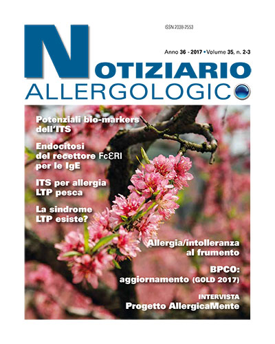 Notiziario Allergologico volume 35 n. 2-3