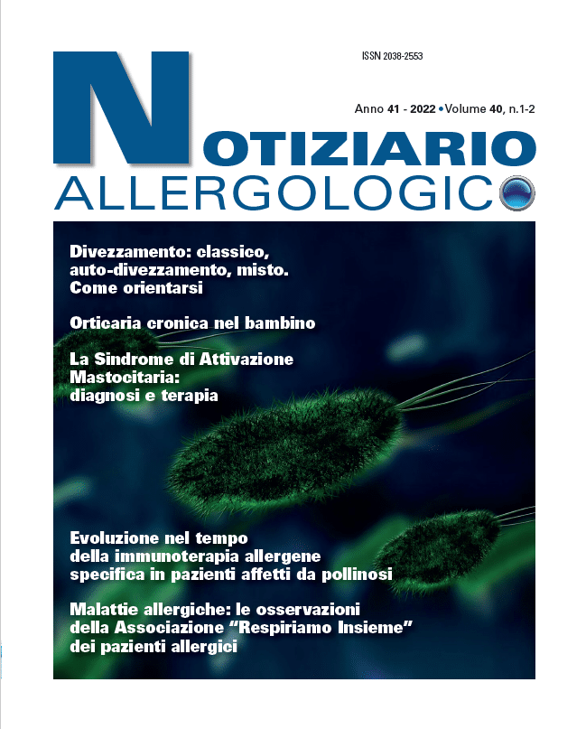 Notiziario Allergologico volume 40 n.1-2